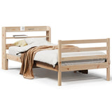 Bed Frame with Headboard without Mattress 75x190 cm Small Single 3306629