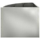 Corner Planter Silver 45 x 45 x 35 cm Galvanised steel 883652