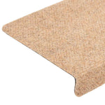 ZNTS Stair Mats Self-adhesive 30 pcs Brown 65x21x4 cm 3365691