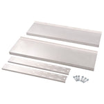 2-Tier Floating Wall Shelf Stainless Steel 100x30 cm 51047