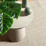 ZNTS Rug ZIZUR Cream 120x120 cm Jute Look Indoor and Outdoor 4010363