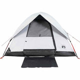 Camping Tent Dome 3-Person White Blackout Fabric Waterproof 94698