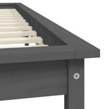 Bed Frame without Mattress Grey Super King Size Solid Wood 820558