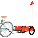 Bike Trailer Orange Oxford Fabric and Iron 94166