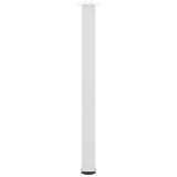 Bar Table Legs 4 pcs White 90-92 cm Steel 4012473