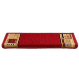 Stair Mats Self-adhesive 15 pcs 65x21x4 cm Red 326206