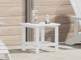 Side Table White 38 x 38 x 46 cm Polyethylene 42006633