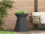 Pillar Planter 2 pcs Black 35 x 35 x 73 cm 873839