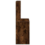 Desk with Shelves Smoked Oak 100x45x140 cm Engineered Wood 860440