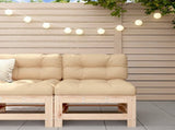 Garden Middle Sofa Solid Wood Pine 825611