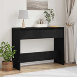 Console Table Black Oak 100 x 35 x 76.5 cm Engineered Wood 862708