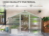 6 x 6ft Aluminium Frame Greenhouse T3398P318753