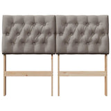 Upholstered Headboard Taupe 120 cm Solid Pine Wood 879352
