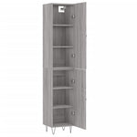 Highboard Grey Sonoma 34.5x34x180 cm Engineered Wood 3198823