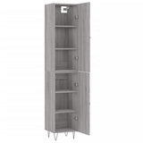 Highboard Grey Sonoma 34.5x34x180 cm Engineered Wood 3198823