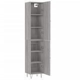 Highboard Grey Sonoma 34.5x34x180 cm Engineered Wood 3198823
