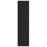 ZNTS Wardrobe Black 100x50x200 cm Engineered Wood 800226