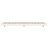 Bed Frame without Mattress White 90x190 cm Single Solid Wood Pine 823505