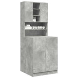 Washing Machine Cabinets 2 pcs Concrete Grey Engineered wood 3324919
