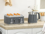Electric Kettle and Toaster Set, 3000W 1.7L UK Strix Thermostat Rapid Boil Jug Kettle with Limescale T3398P378837