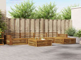 Outdoor Sofa Set 6 pcs Natural Solid Acacia Wood 3373344