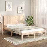 Bed Frame without Mattress 150x200 cm King Size Solid Wood Pine 3105735