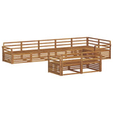 Outdoor Sofa Set 8 pcs Natural Solid Acacia Wood 3373659