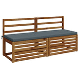 2-Piece Bench Cushions SOEST 2 pcs 100% Polyester Blue 949381