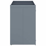 Wheelie Bin Storage for 3 Bins Light Grey 204 x 77.5 x 121.5 cm 3394749