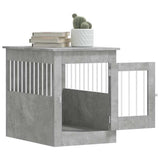 Dog Crate Furniture Concrete Grey 55x80x68 cm Engineered Wood 838326