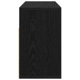 Lowboard with Drawer Black Oak 72 x 22.5 x 38 cm 8000573