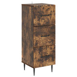 Drawer Cabinet Smoked Oak 33 x 34.5 x 89.5 cm Engineered Wood 894850