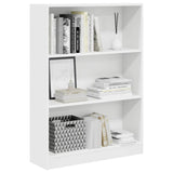Bookcase White 80x24x109 cm Engineered Wood 857835