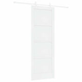 Sliding Door White 78 x 211 cm Solid Pine Wood 3333557
