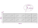 Gabion with 3.5 mm Wire and 10x10 cm Mesh 300x10x100 cm 3463008
