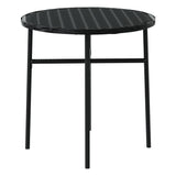 Garden Dining Set Black PE Rattan Small Stackable 3098033