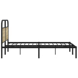 Bed Frame Without Mattress 150x200 cm King Size Sonoma Oak Engineered Wood 4100260