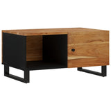 Coffee Table 80x50x40 cm Solid Wood Acacia&Engineered Wood 350633