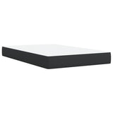 Box Spring Bed with Mattress Black 120x200 cm Faux Leather 3286116