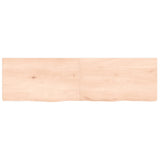 ZNTS Wall Shelf 140x40x cm Untreated Solid Wood Oak 363582