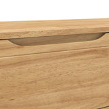 Hallway Bench FLORO Wax Brown 115 x 40 x 45 cm Solid Pine Wood 42011243