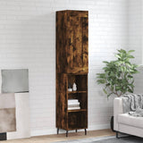 Highboard Smoked Oak 34.5x34x180 cm Engineered Wood 3200342