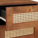 Bedside Cabinet Brown 40 x 33.5 x 46 cm Solid Acacia wood 4018878