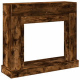 Fireplace Surround Smoked Oak 100x30x87.5 cm Engineered Wood 854566