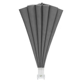 Balcony Privacy Screen 320 cm Polyester Light Grey 42037153