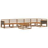 Outdoor Sofa Set 7 pcs Natural Solid Acacia Wood 3382617