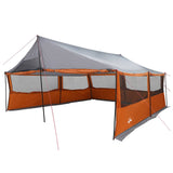 Family Tent with Roof Grey and Orange 600 x 400 x 268 cm 42028605