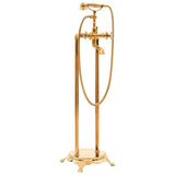 Freestanding Bathtub Faucet Stainless Steel 99.5 cm Gold 145095
