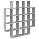 Wall Shelf Concrete Grey 100 x 13 x 100 cm Engineered Wood 8012247