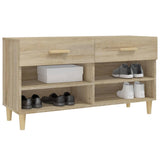 Shoe Cabinet Sonoma Oak 102x35x55 cm Engineered Wood 812819